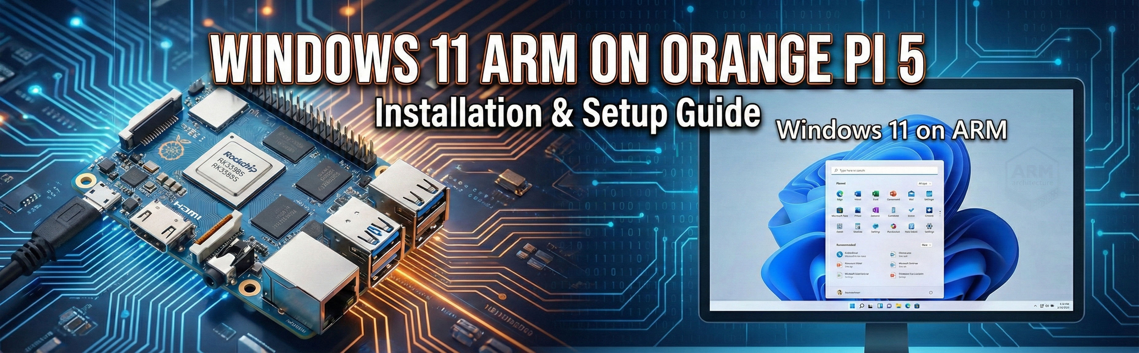 Windows 11 ARM on OPi5 Banner